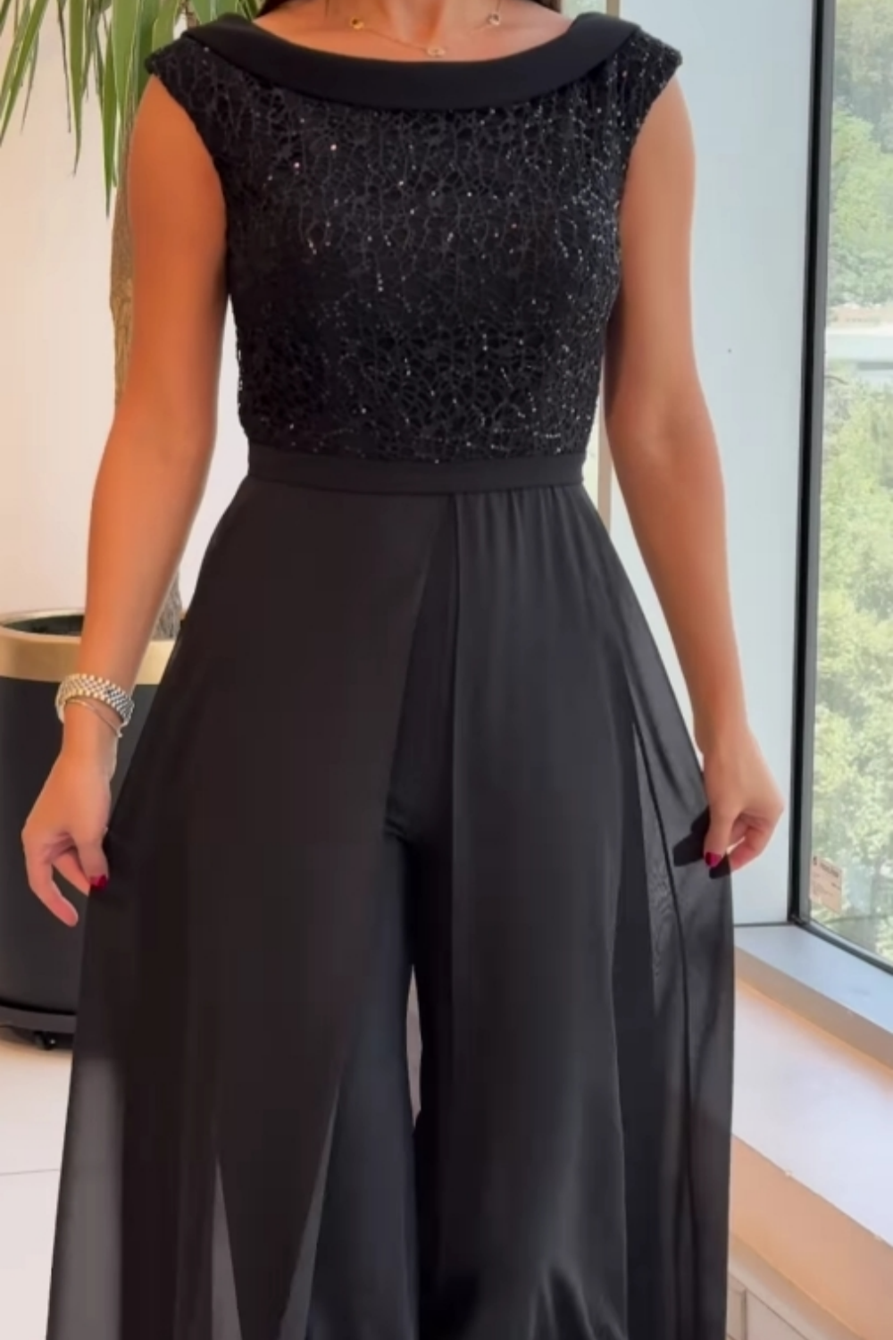 Robe Strass Noir