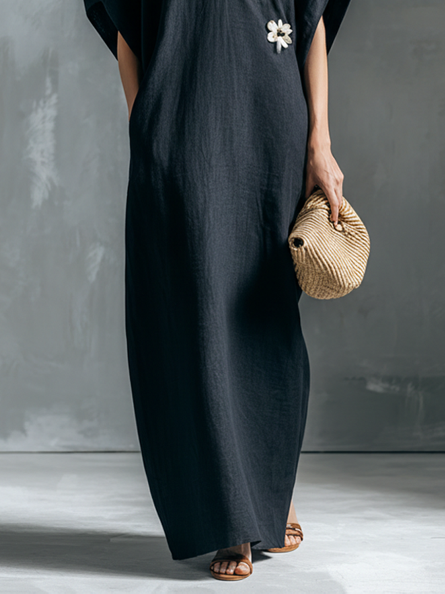 Robe Flowy en Lin