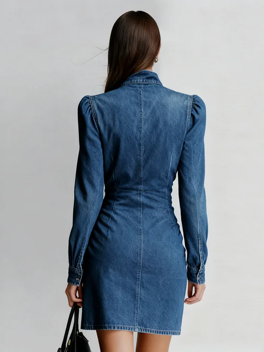 Mini-robe Camilla en Denim