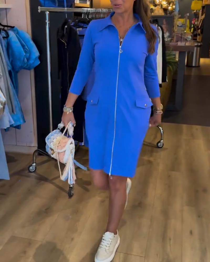 Robe Emeline Col et zip