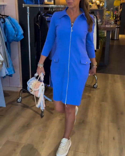 Robe Emeline Col et zip
