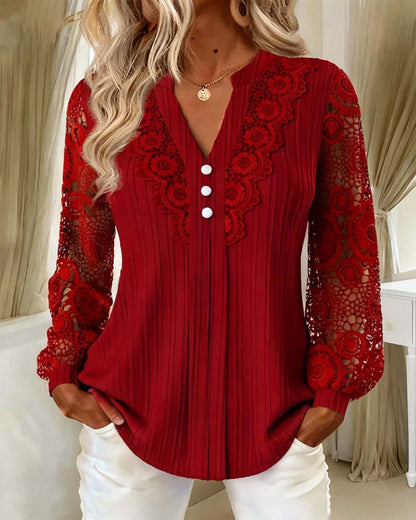 Chemise Élégant En Dentelle