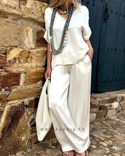 Ensemble Marylin en Coton Effet Soie