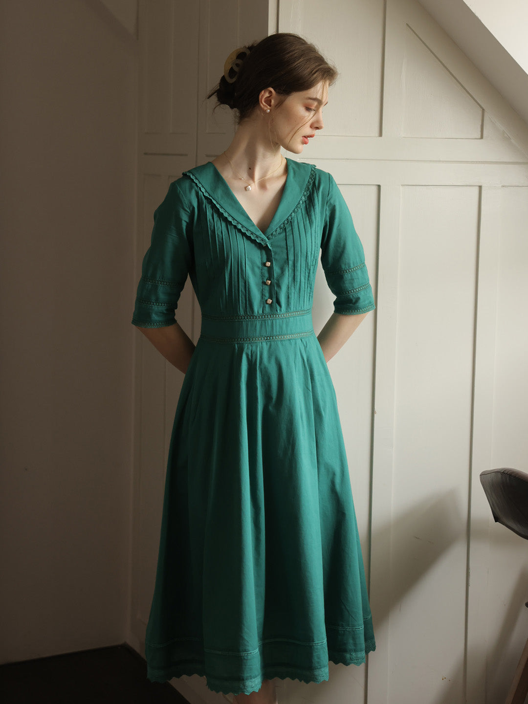 Robe Midi Verde smeraldo