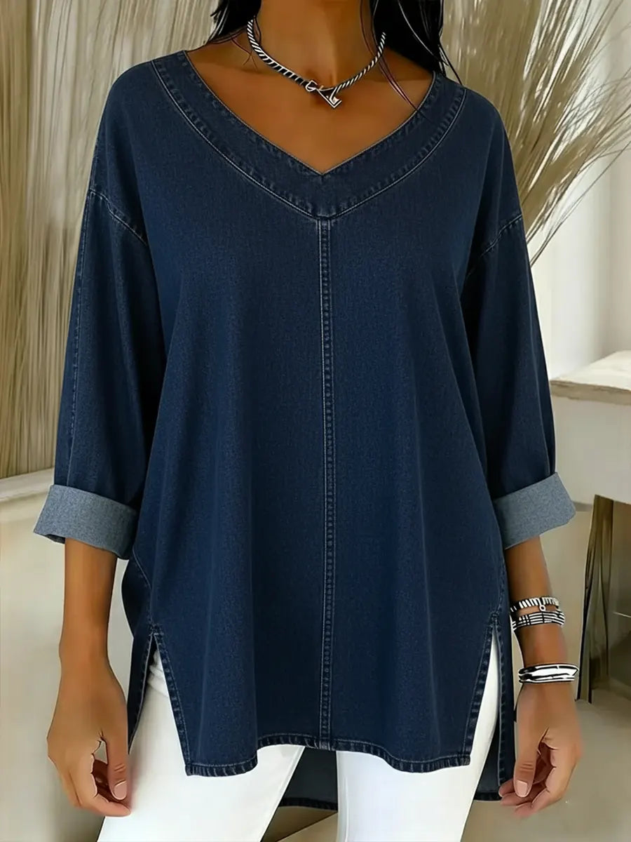 Maille en Denim Décontracté