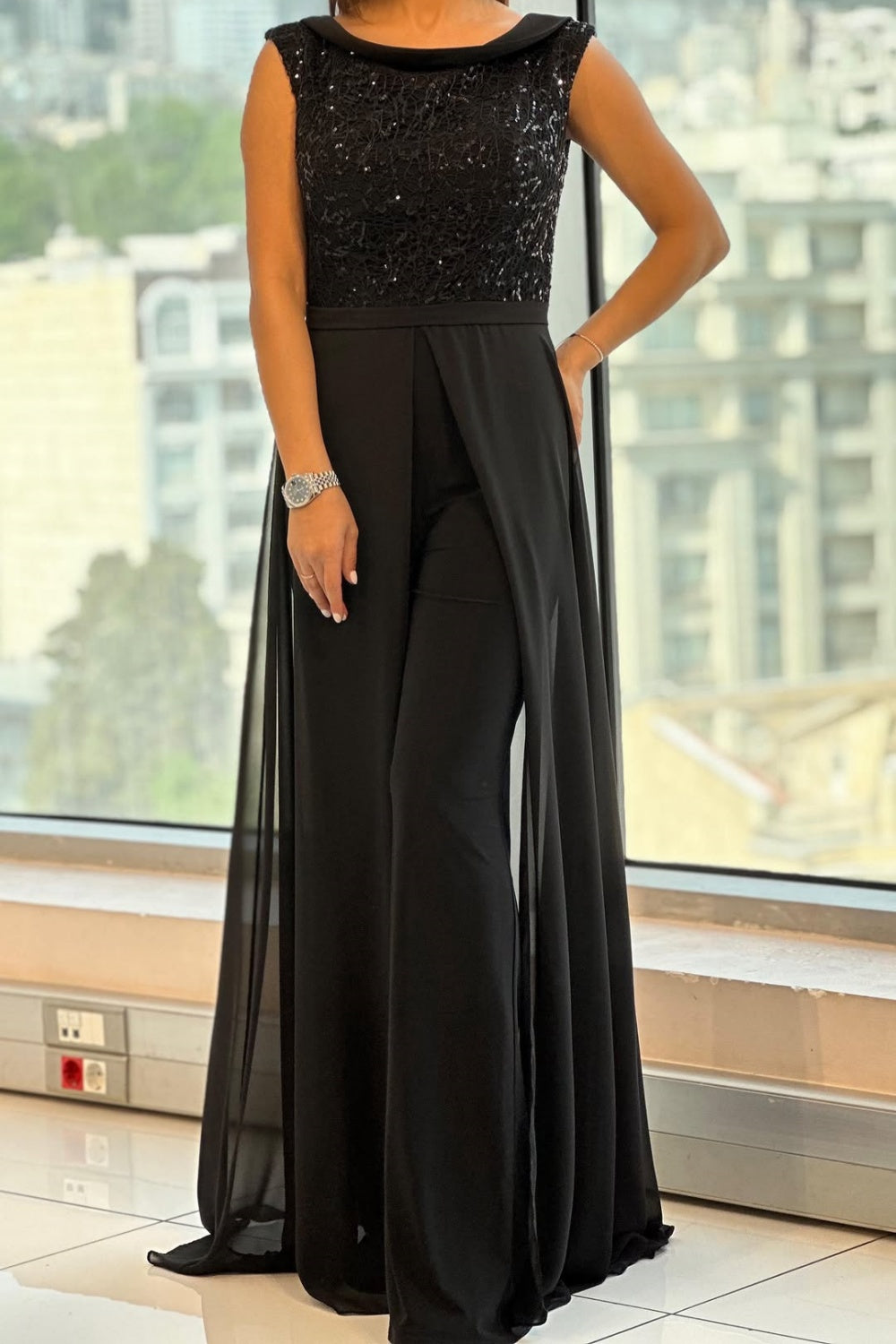 Robe Strass Noir