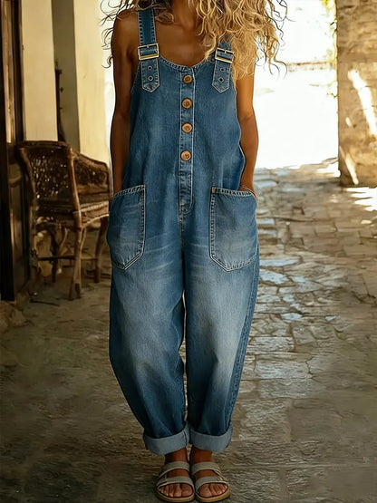 Combinaison Denim Décontracté