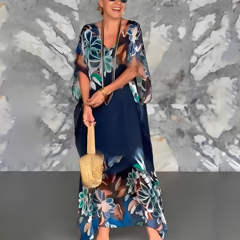 Robe Fleuri en Coton et viscose