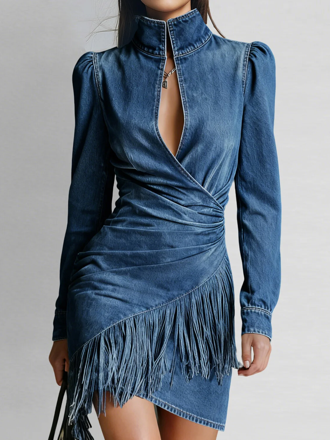 Mini-robe Camilla en Denim