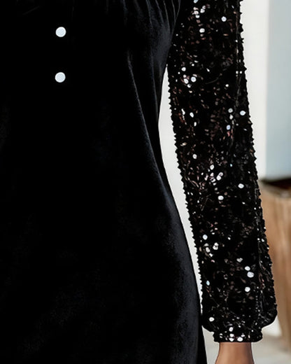 Robe Scintillant En Velours