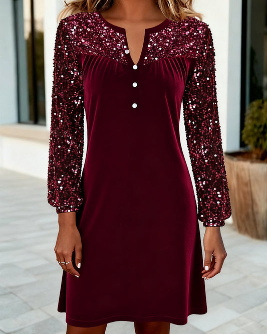 Robe Scintillant En Velours
