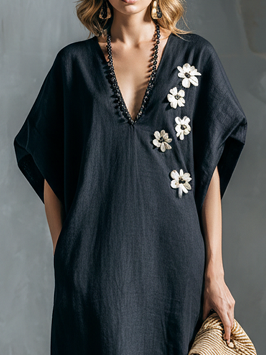 Robe Flowy en Lin