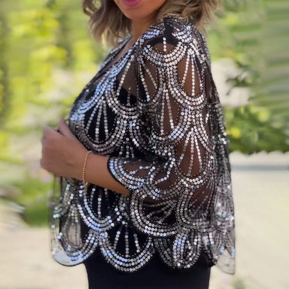 Cape Brillant avec Robe en Cadeau