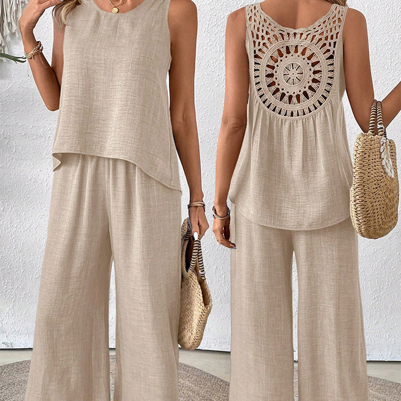 Ensemble Klaren en Coton misto Lin