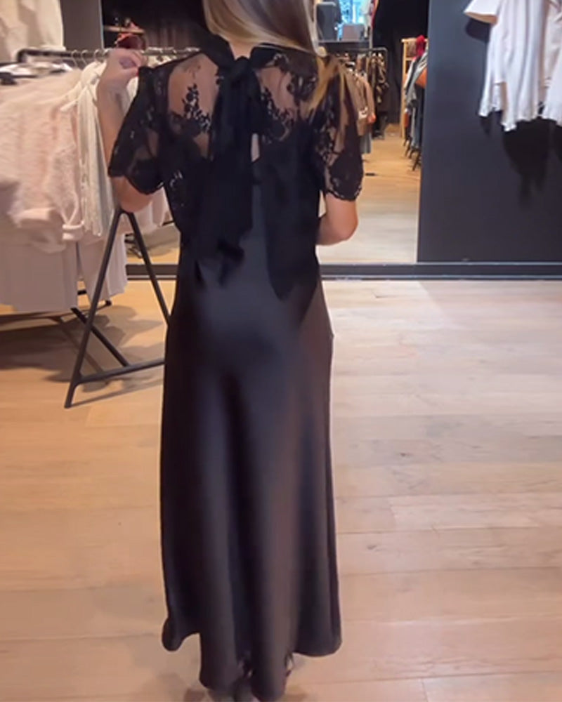 Robe Bonny Chic étole noir Brodé Inclus
