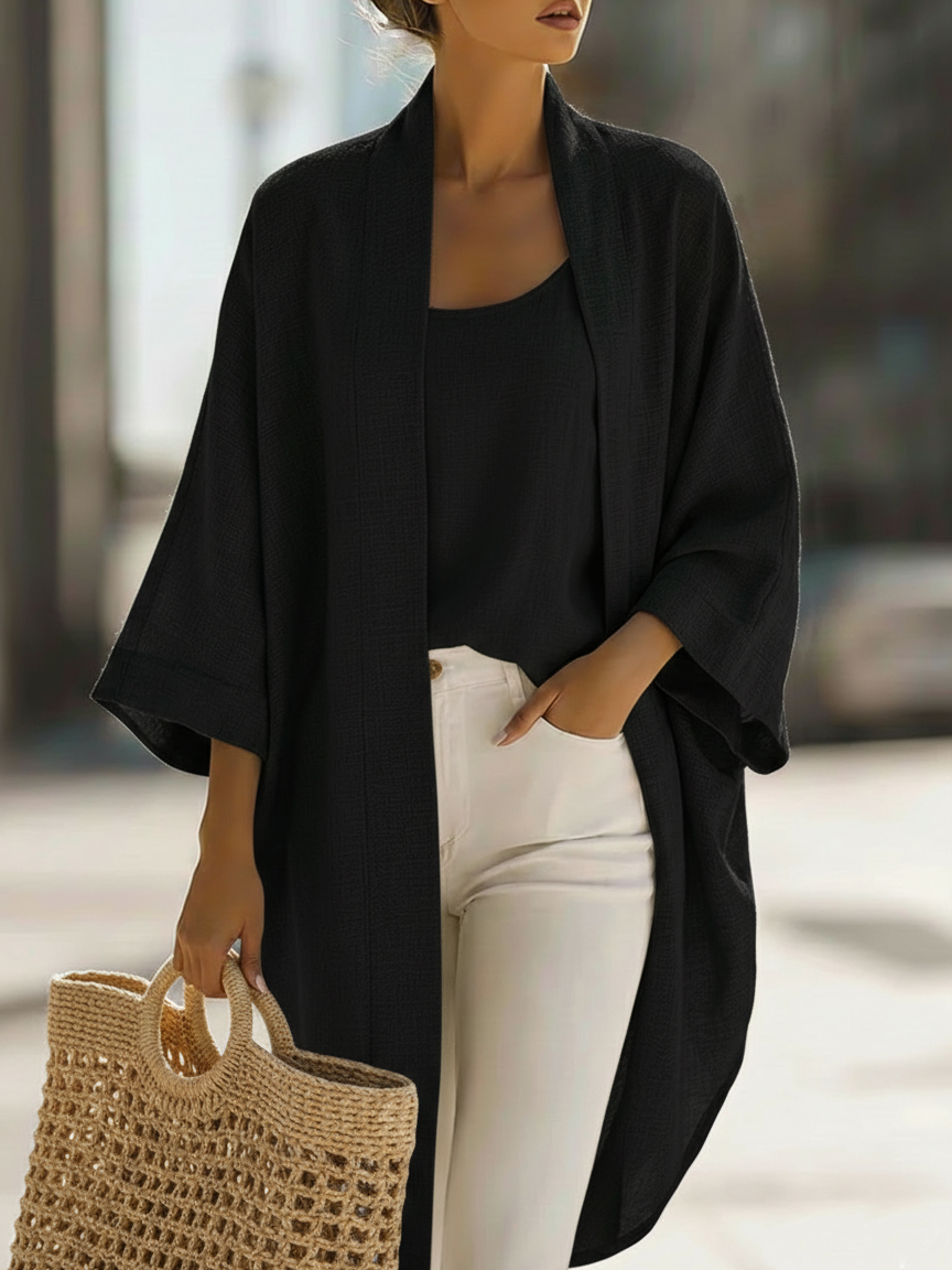 Ensemble Cardigan et Chemise En Lin