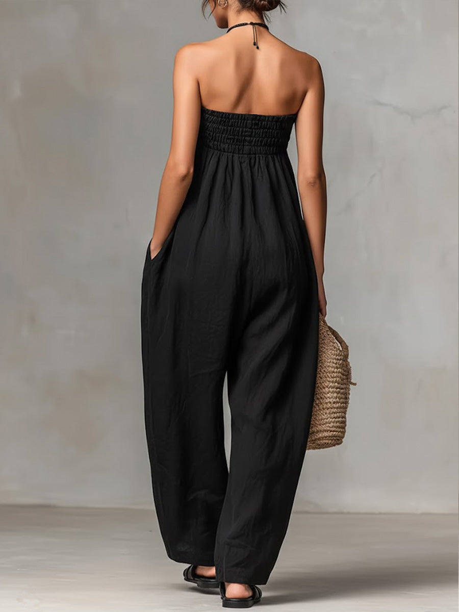 Robe Décontracté en Lin et Coton