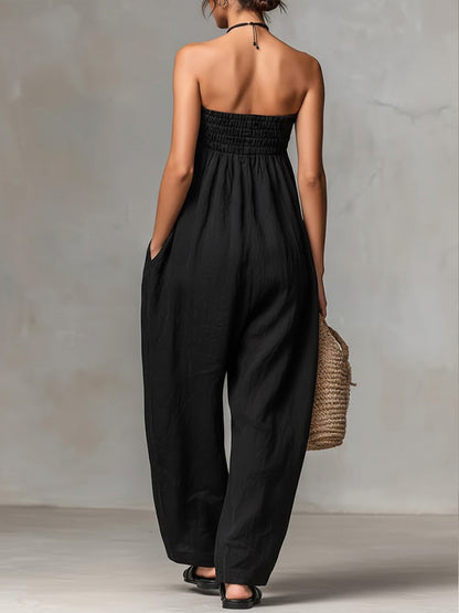 Robe Décontracté en Lin et Coton