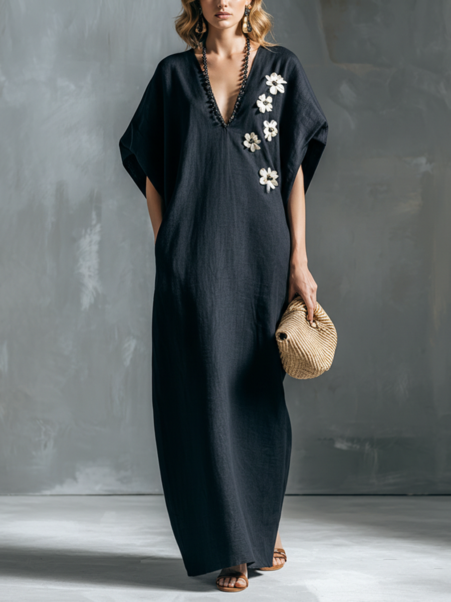 Robe Flowy en Lin