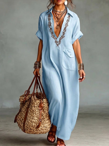 Robe Mira En Coton et Lin