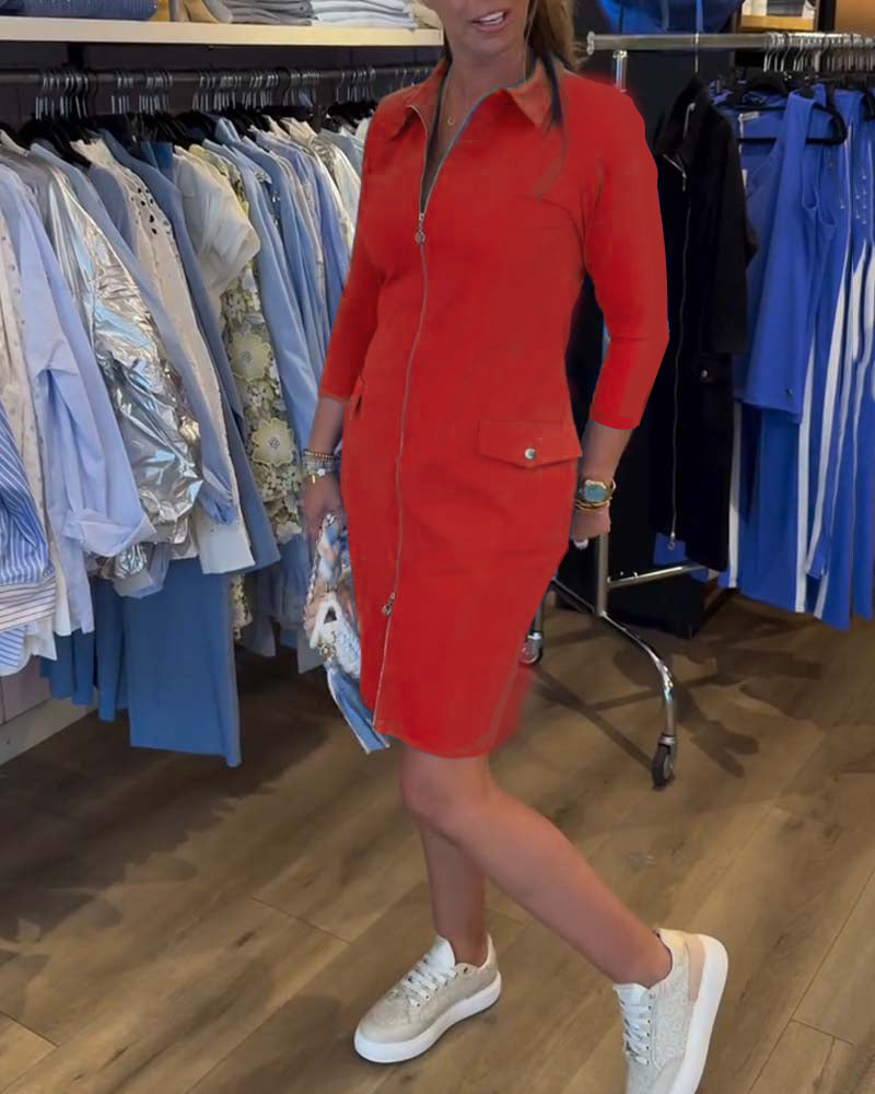 Robe Emeline Col et zip
