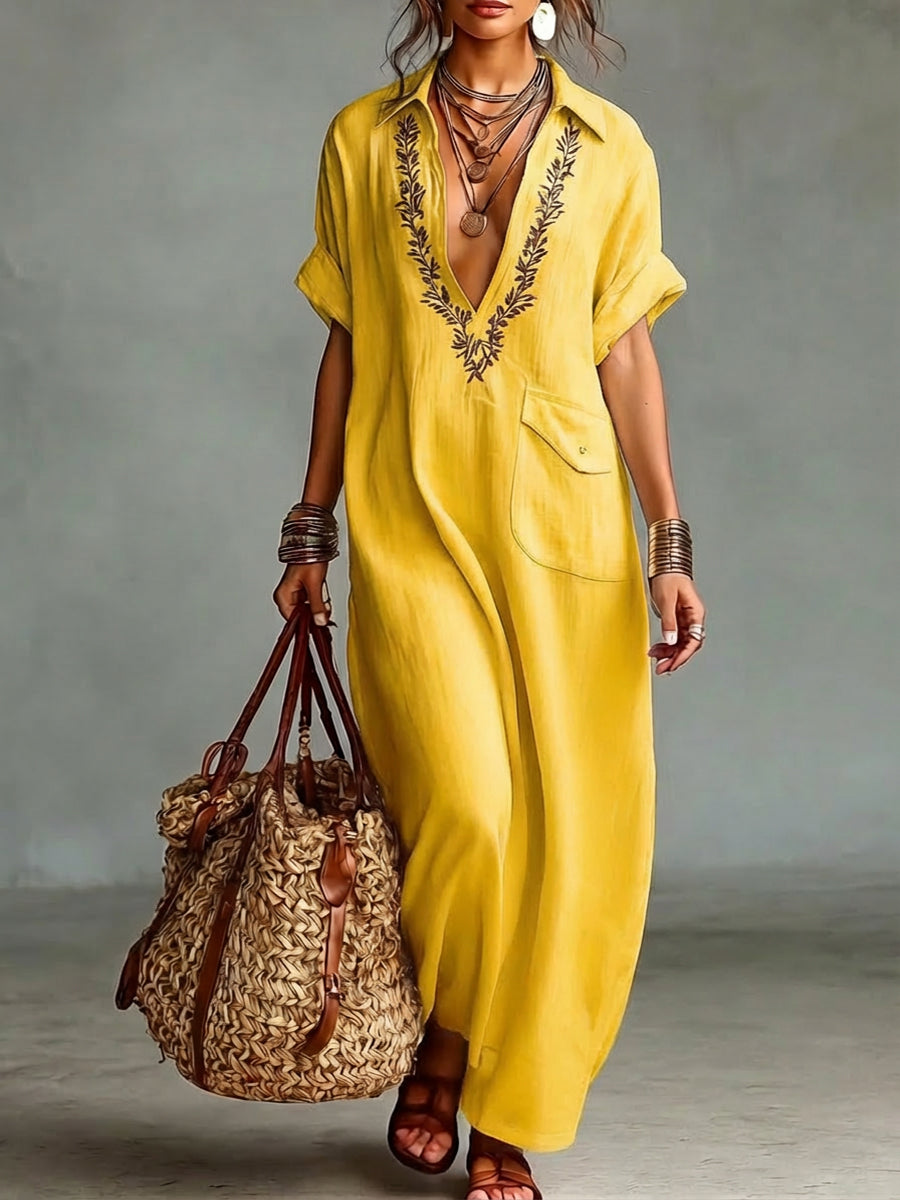 Robe Mira En Coton et Lin