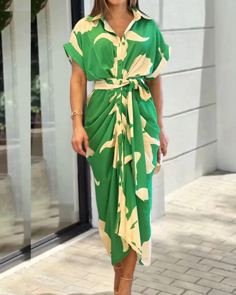 Robe Floral en Coton et viscose