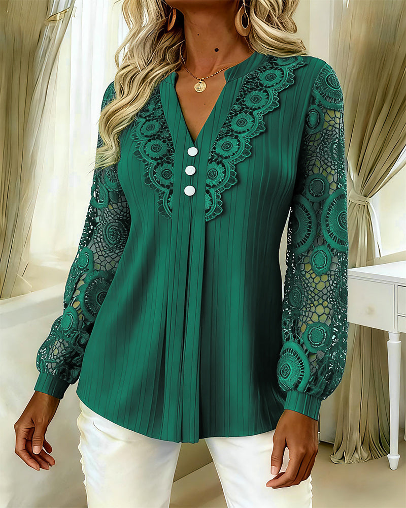 Chemise Élégant En Dentelle