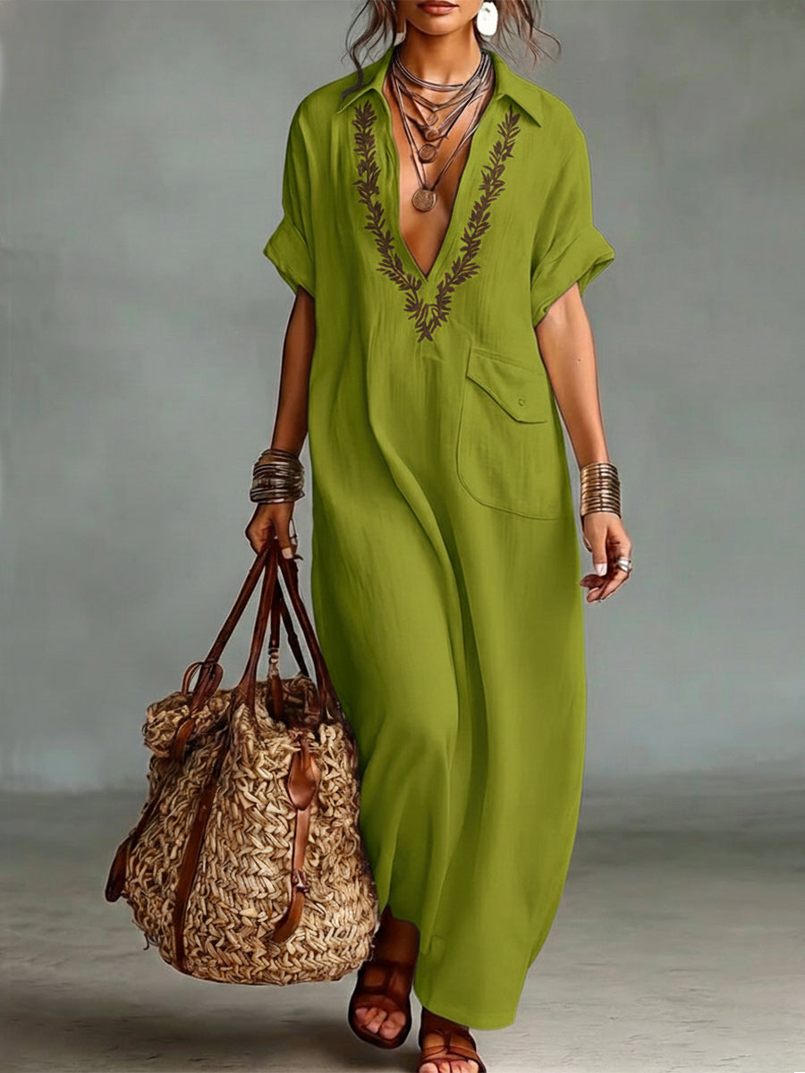 Robe Mira En Coton et Lin