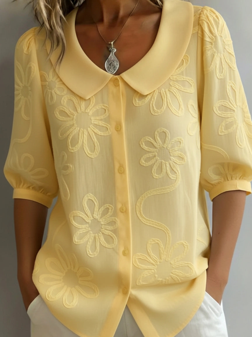 Chemise Vintage Col Peter Pan