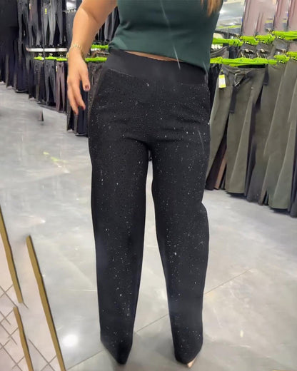 Pantalon Élégant Scintillant Urbain