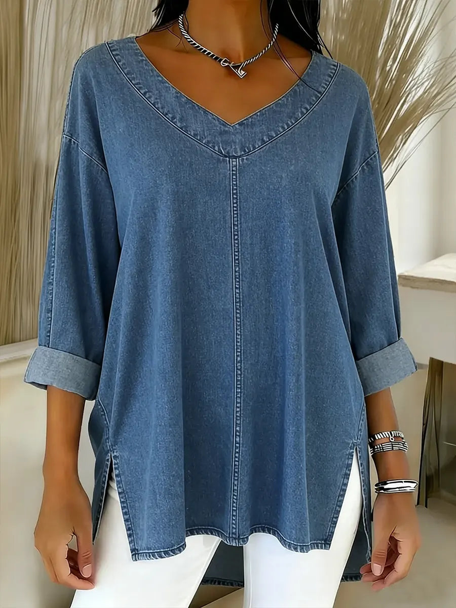 Maille en Denim Décontracté