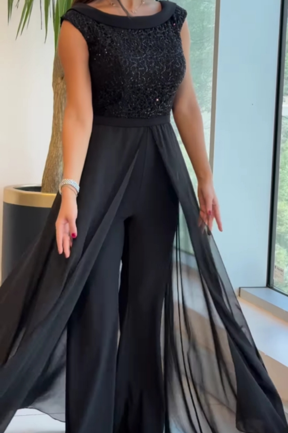 Robe Strass Noir