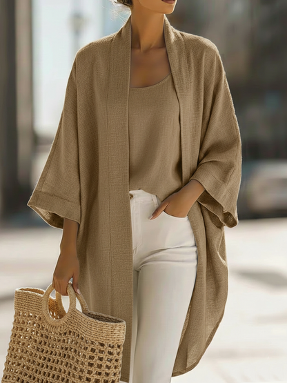 Ensemble Cardigan et Chemise En Lin