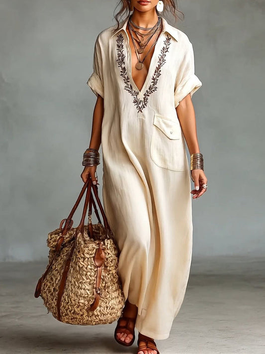 Robe Mira En Coton et Lin