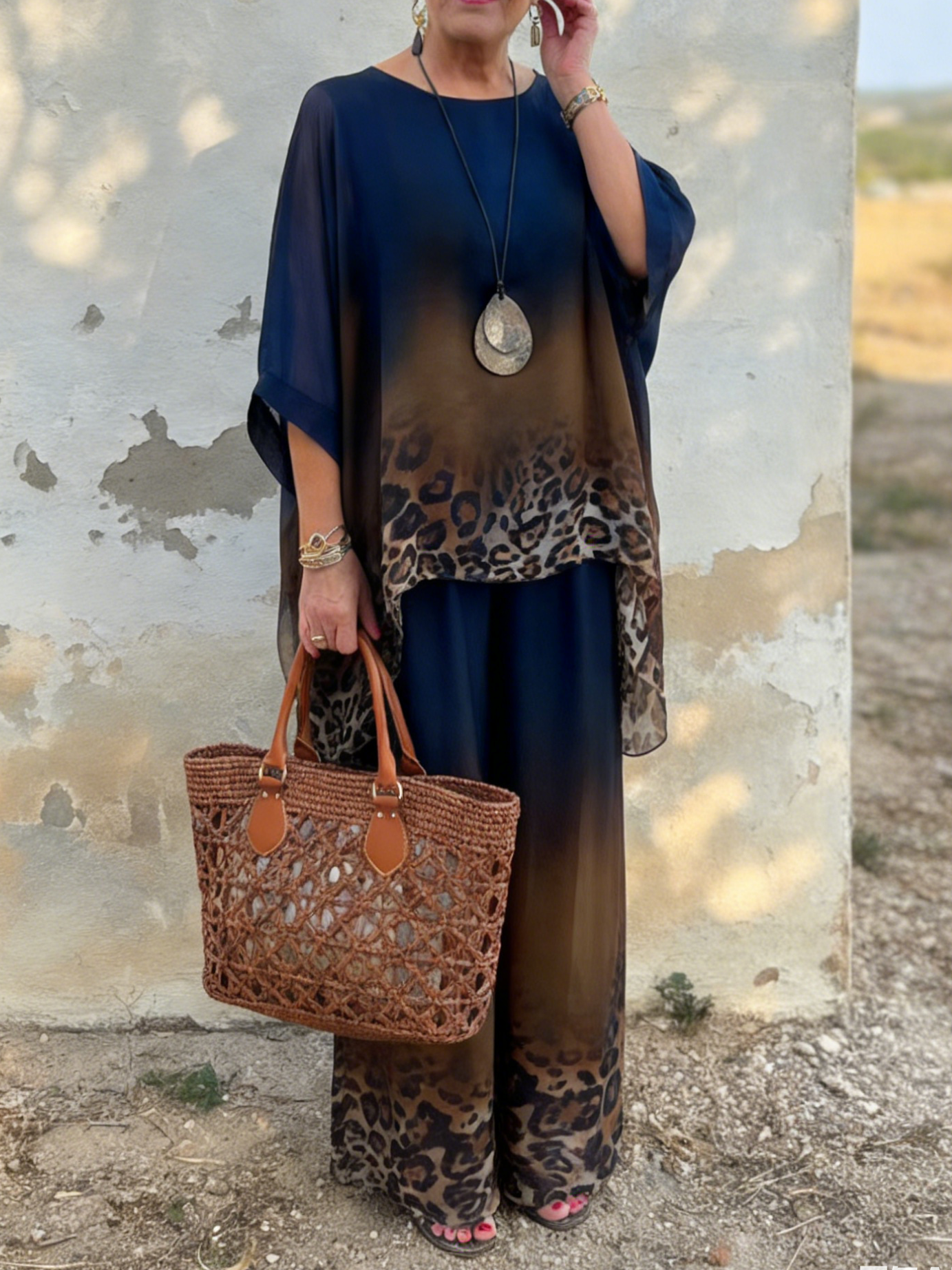 Ensemble Leopard Décontracté