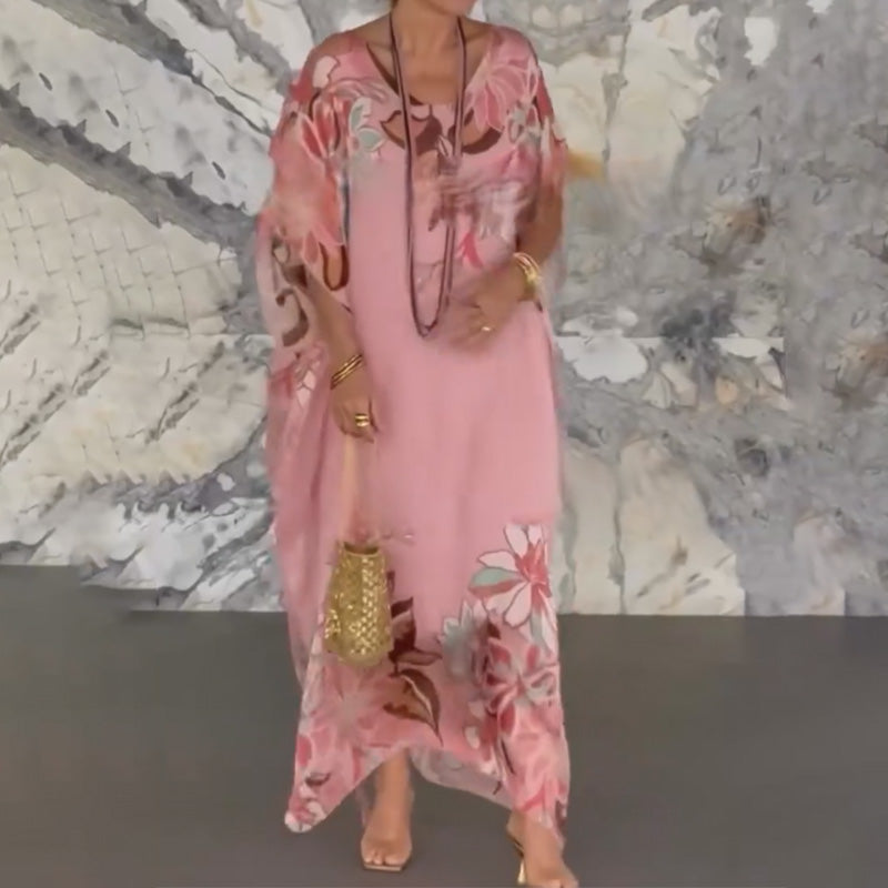 Robe Fleuri en Coton et viscose