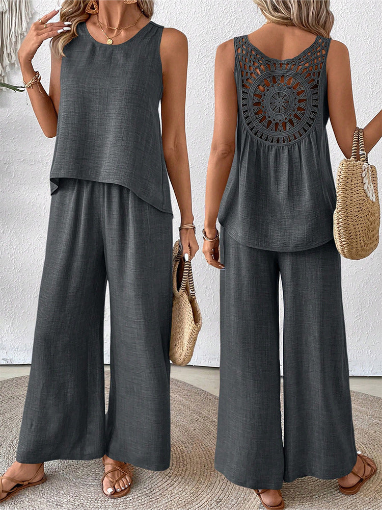 Ensemble Klaren en Coton misto Lin