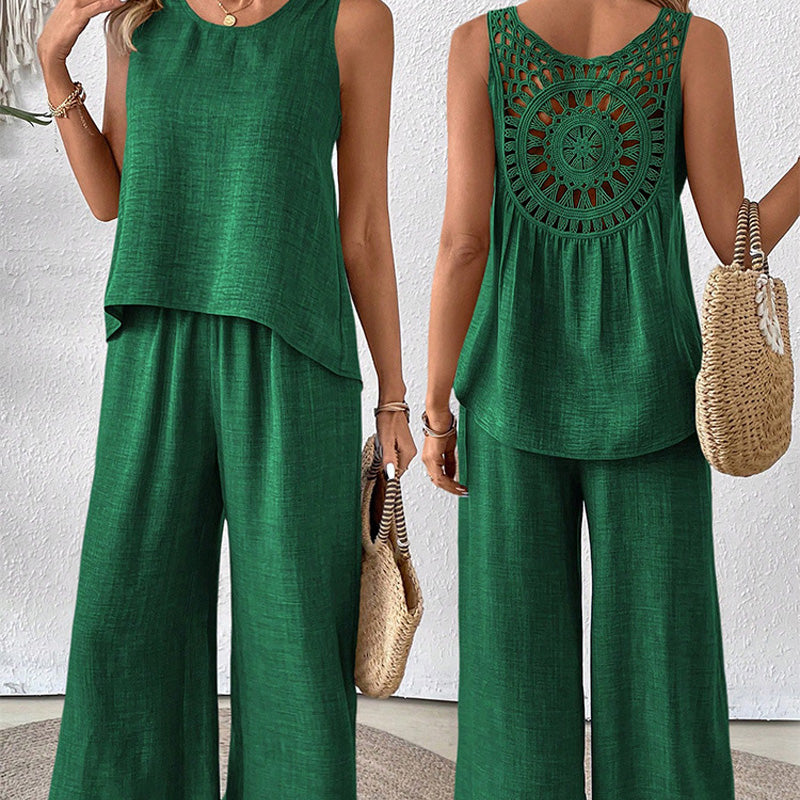 Ensemble Klaren en Coton misto Lin