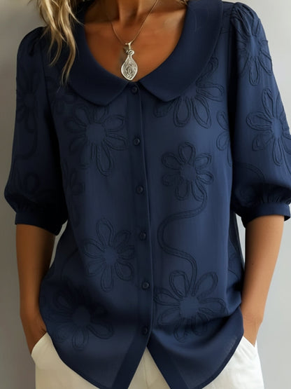 Chemise Vintage Col Peter Pan