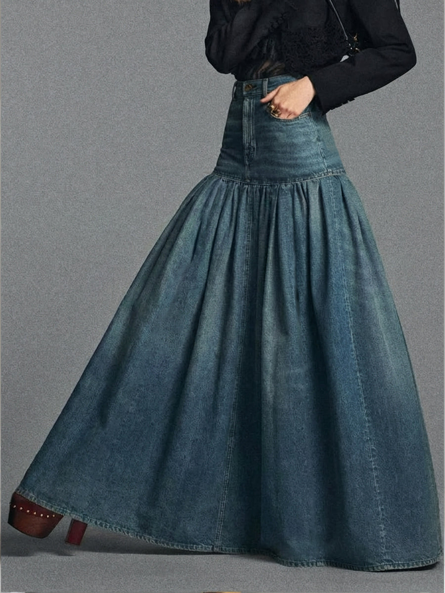Jupe Denim Maxi