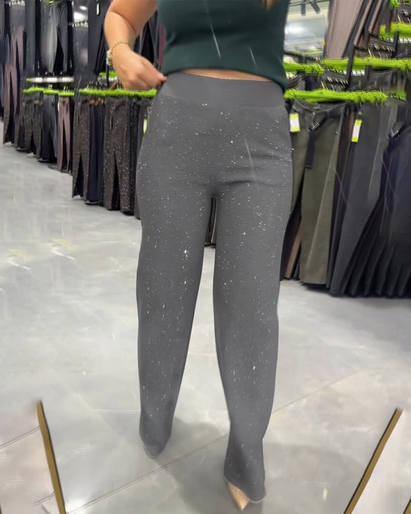 Pantalon Élégant Scintillant Urbain