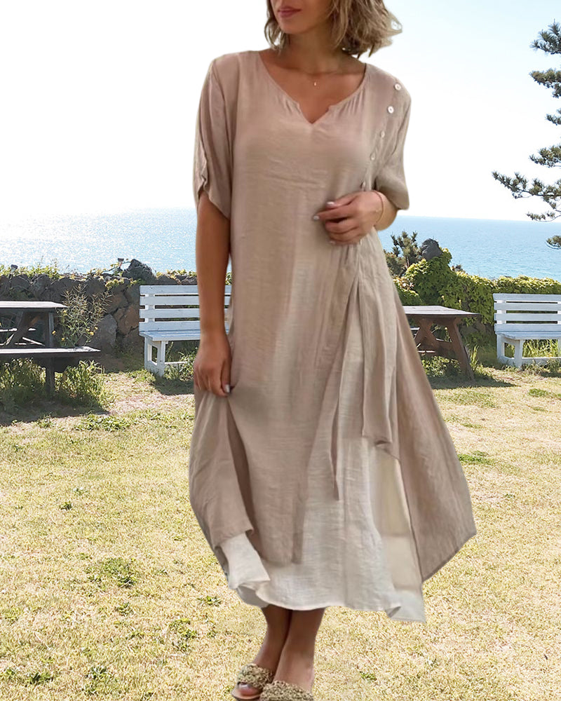 Robe Zaira avec Boutons