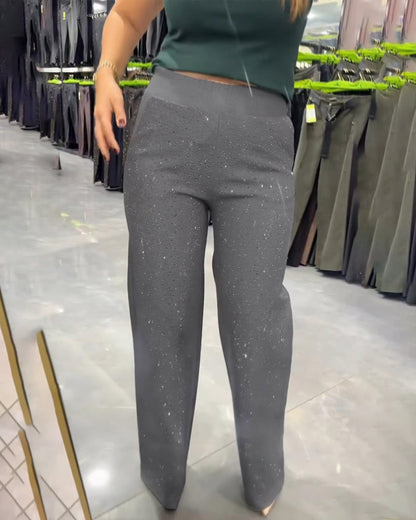 Pantalon Élégant Scintillant