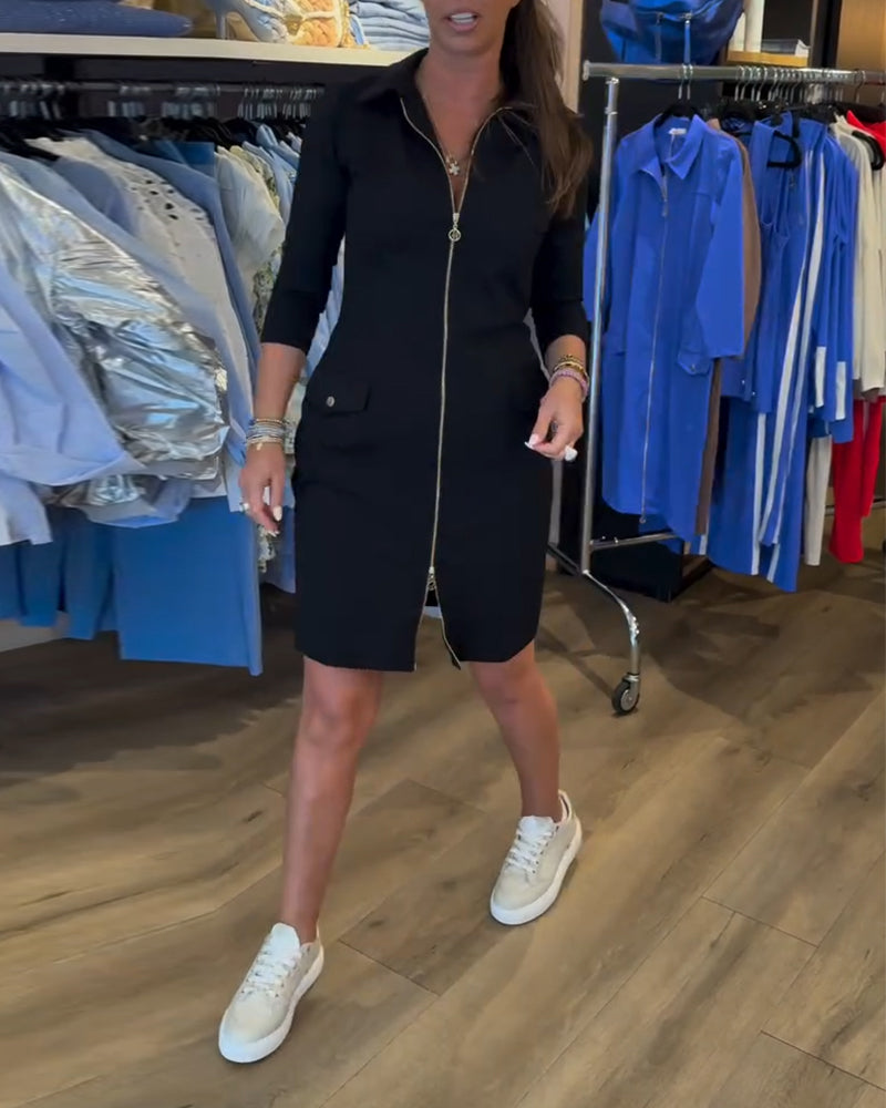 Robe Emeline Col et zip