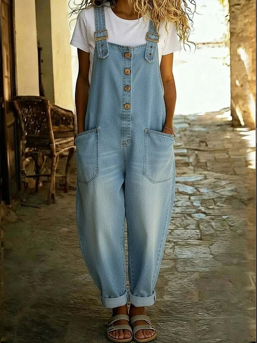 Combinaison Denim Décontracté