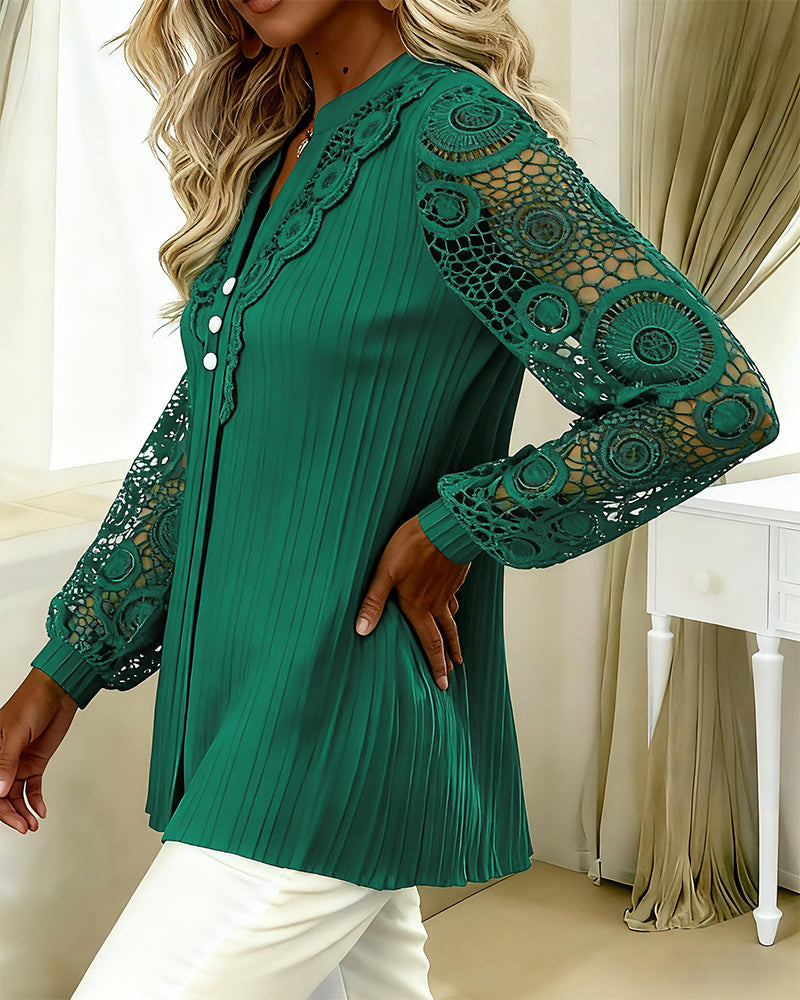 Chemise Élégant En Dentelle