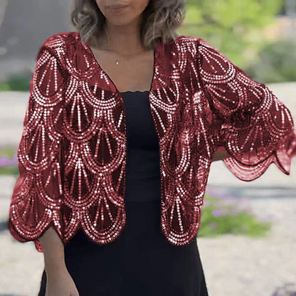 Cape Brillant avec Robe en Cadeau