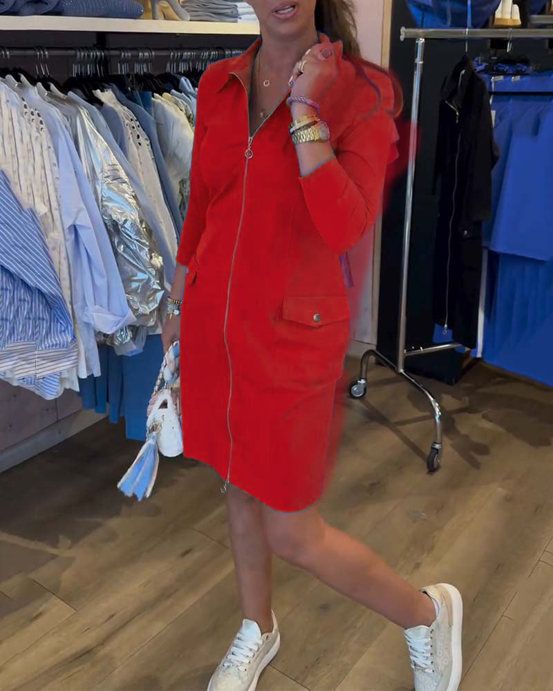 Robe Emeline Col et zip
