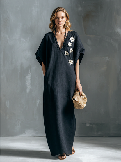 Robe Flowy en Lin